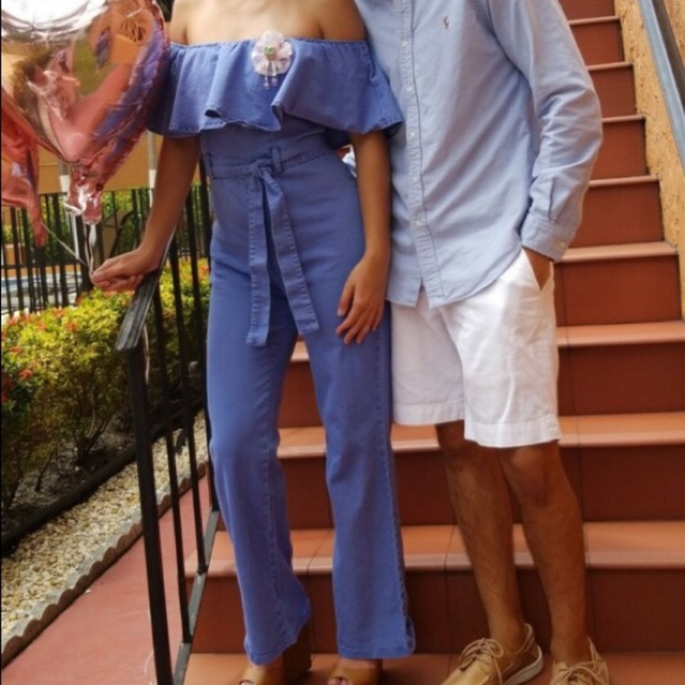 Off the shoulder jumpsuit